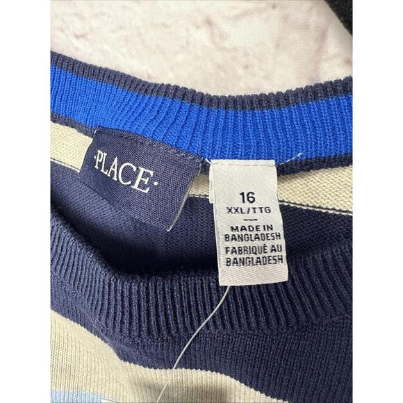 NWT Boy's The Children’s Place Sweater Vest Bundle Blue Bay 16 XXL - Picture 3 of 7